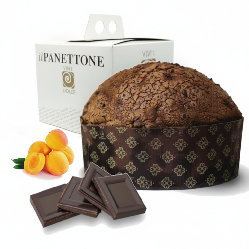 92 -  Panettone SACHER, Cioccolato & albicocche 1000 GR